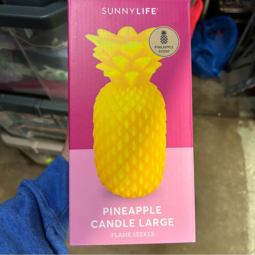Sunnylife Large Pineapple Scented Candle New In Box Factory Sealed